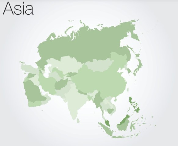 Peta Benua Asia