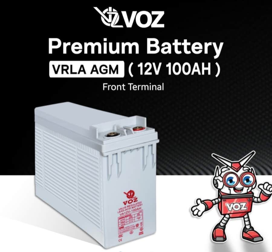 battery front terminal 12v 100Ah VOZ