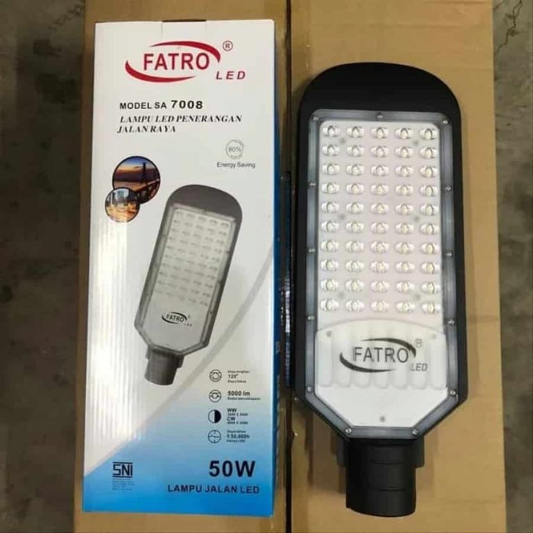 lampu jalan led fatro 50 watt
