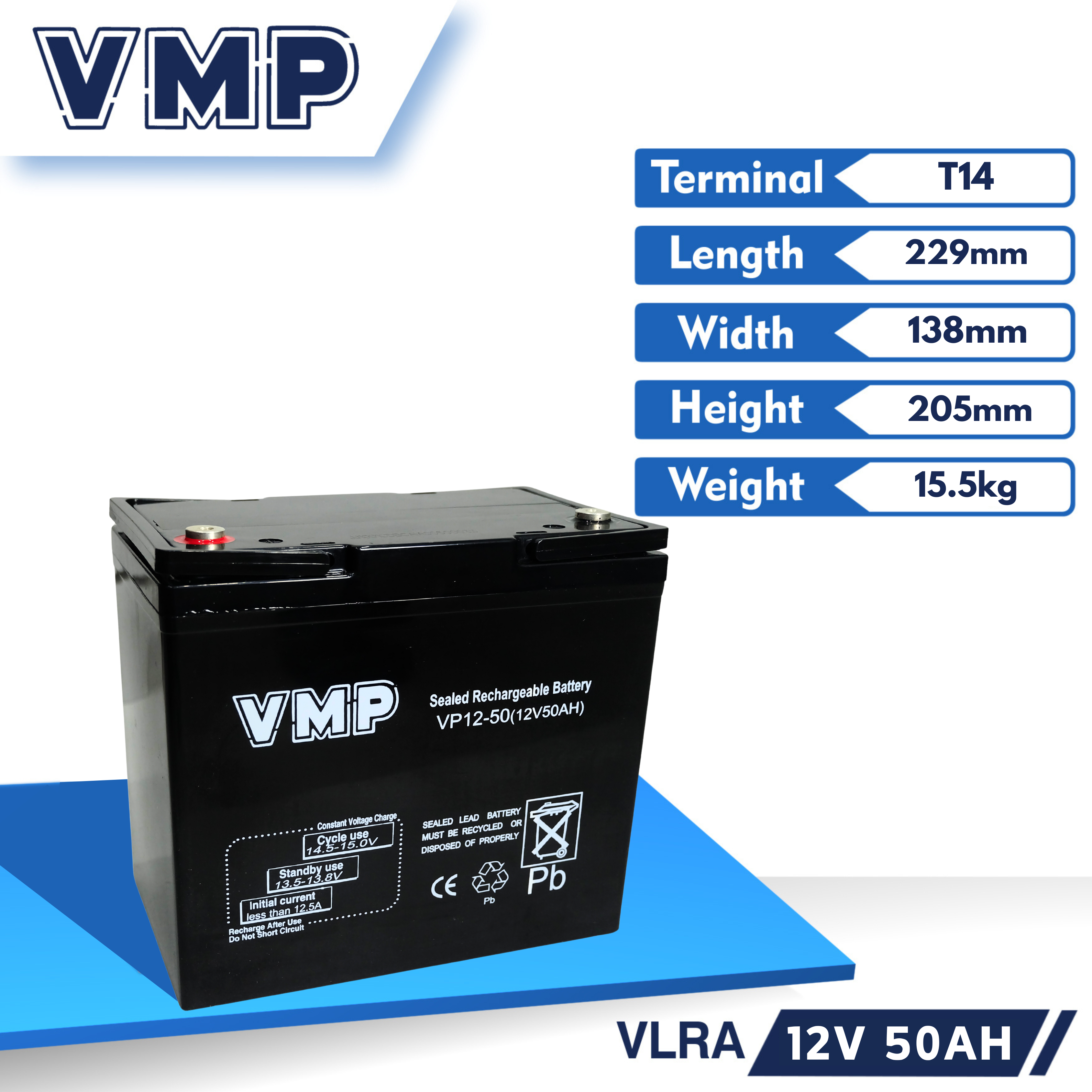 Baterai VMP / AKI VMP 50Ah 12V