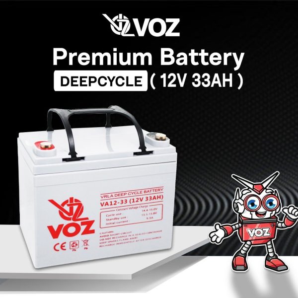 VOZ 33AH 12V Baterai / Aki VOZ 33AH 12V VRLA Deep Cycle