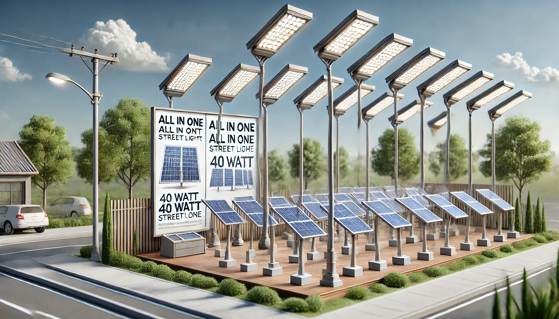 Jual Lampu PJU All In One 40 Watt